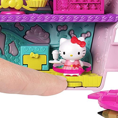 Hello Kitty Cofre con forma de cupcake con muñecos y accesorios de juguete (Mattel GVB30)