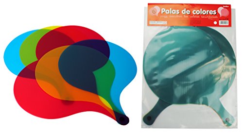 Henbea - Palas de Colores (Pack de 6 Unidades) (934) t, Magenta/ Cyan/ Amarillo