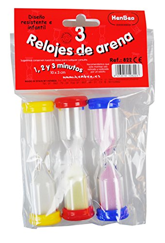 HenBea - Relojes de arena (1, 2 y 3 minutos) (822) , color/modelo surtido