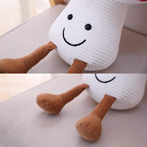 Hengjierun Almohada De Seta De Felpa, Almohadas Creativas De Setas En 3D, Almohada De Comida Divertida, Juguetes De Peluche De Felpa, Regalos para Niños, Niñas Y Niños