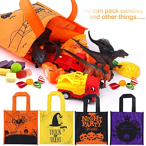 Herefun 24 Bolsas de Golosinas de Halloween, Halloween Truco o Golosinas Bolsas, Bolsas de Tela de Halloween para Niños Fiestas