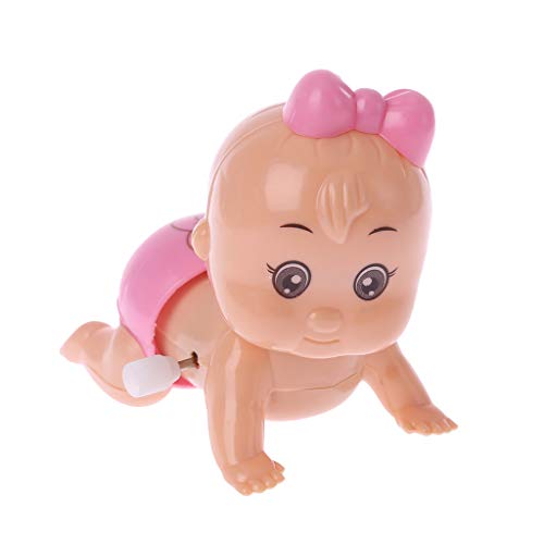 hetuioiyster Twist Baby Crawling Crawling Doll Clockwork Doll Wind Up Toy para niño niña Fiesta Regalo humidificador de Aire