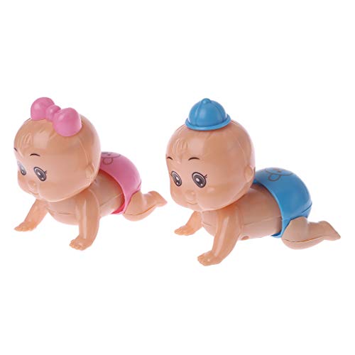 hetuioiyster Twist Baby Crawling Crawling Doll Clockwork Doll Wind Up Toy para niño niña Fiesta Regalo humidificador de Aire