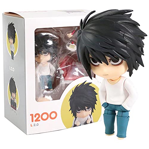 HHHJ Figuras de Acción Death Note Figura PVC Colección Modelo Juguetes Juntas movibles Muñeca de Cara Intercambiable Muñeca Linda versión Q Anime Figure Estatua