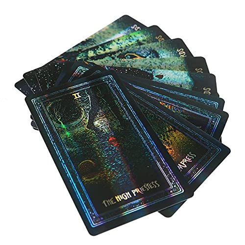 Holográfico Luminoso Catalo Card Oracle Deck Mysterious Inyly For Women Card Game Board Juego,Prisma Tarot,Detail Map