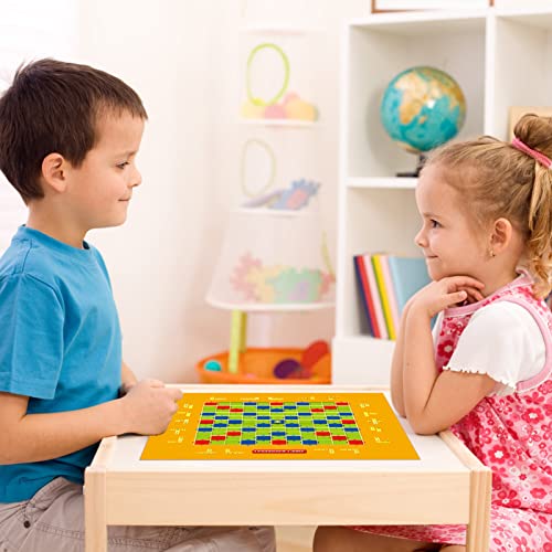 HORLIMER Scrabble Junior Original, Juego de Mesa Familiar de Palabras y Letras, Juguete de Sociedad para Niños Más de 3 Años, Versión Inglés