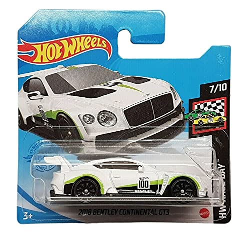 Hot Wheels - 2018 Bentley Continental GT3 - GTC29 - HW Race Day 7/10 - Short Card - Blanco - 2021