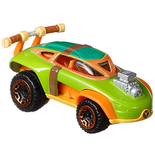 Hot Wheels Character Cars GJJ05 Teenage Mutant Ninja Turtles Michelangelo 3/5