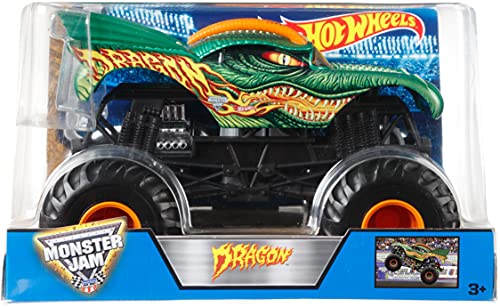 Hot Wheels Monster Jam 1:24 Vehículo, Dragon