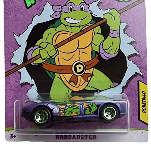 Hot Wheels Rrroadster Donatello - Tortugas Ninja mutantes (escala 1:64)