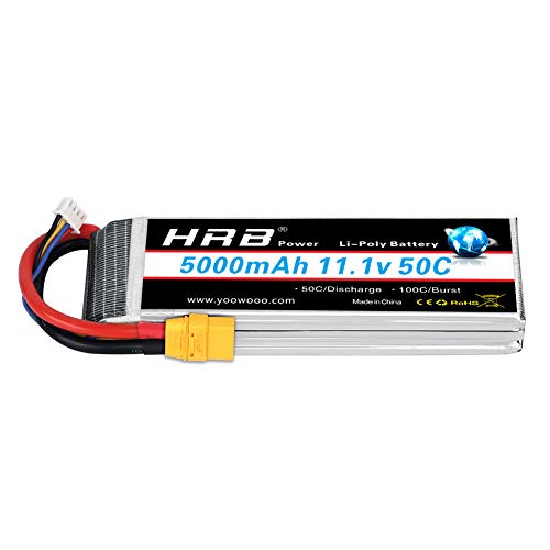 HRB 11.1V 3S 5000mAh LiPo batería 50C-100C XT90 Enchufe para helicóptero RC Avión RC RC pasatiempo RC Drone RC Coche RC