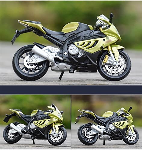 HSSM 1:18 para B-MW R 1200 GS 2017 S 1000 RR R 1100 R Estático Modelo De Motocicleta Fundida A Presión Regalos De Cumpleaños para Niños Die Cast Motocicleta (Color : Gold)