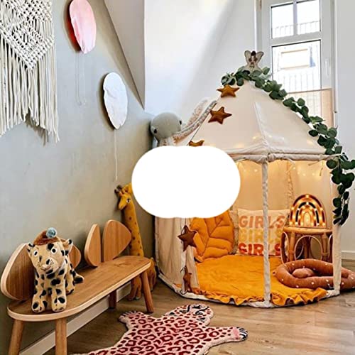 HTRNDDFF Ins Wind Tienda para niños yurta Juego de Lona casa bebé Interior casa Grande casa de Juguete Lona de algodón-Lotus Color 110cm