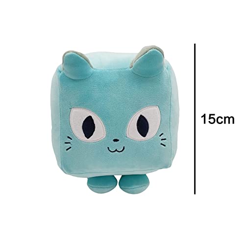 HUANYINGNI Cat Plush Toy,Big Games Cat Plush,Square Cat Plush,Stuffed Animal,Cute Pet Simulator Animal Cat Plush,Kawaii Animal Cat Soft Stuffed Pillow for Kids,for Kids Gift Room Decor