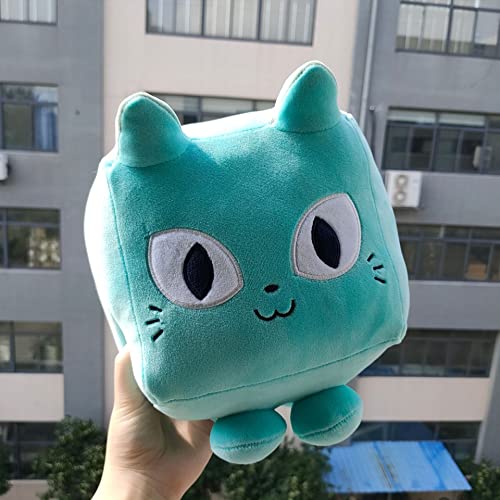 HUANYINGNI Cat Plush Toy,Big Games Cat Plush,Square Cat Plush,Stuffed Animal,Cute Pet Simulator Animal Cat Plush,Kawaii Animal Cat Soft Stuffed Pillow for Kids,for Kids Gift Room Decor