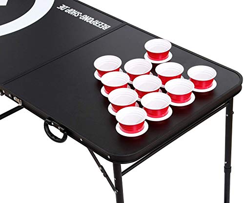 Hueco de audio para mesa de Beer Pong, incluye 6 bolas, regulador y soporte para vasos (sin vaso)