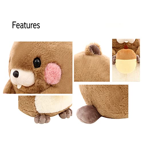 Huggable Groundhog Plush Sandía Ratón Codicioso Juguete De Peluche Regalo De Cumpleaños Creativo Muñeco De Trapo Relleno Almohada Almohada Cojín Pausa para El Almuerzo