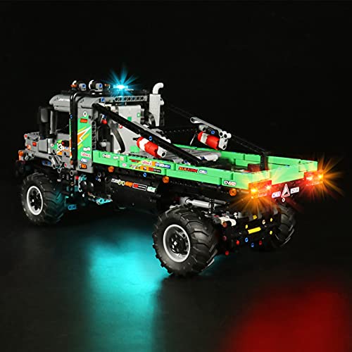 icuanuty Kit de Iluminación LED para Lego 42129, Kit de Luces Compatible con Lego Technic Camión de Trial 4x4 Mercedes-Benz Zetros (No Incluye Modelo Lego)