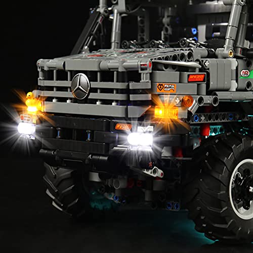 icuanuty Kit de Iluminación LED para Lego 42129, Kit de Luces Compatible con Lego Technic Camión de Trial 4x4 Mercedes-Benz Zetros (No Incluye Modelo Lego)