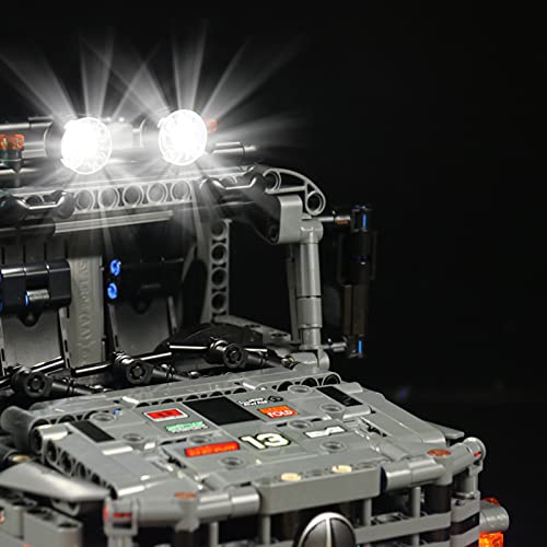 icuanuty Kit de Iluminación LED para Lego 42129, Kit de Luces Compatible con Lego Technic Camión de Trial 4x4 Mercedes-Benz Zetros (No Incluye Modelo Lego)