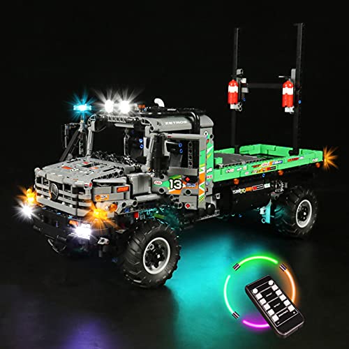 icuanuty Kit de Iluminación LED para Lego 42129, Kit de Luces Compatible con Lego Technic Camión de Trial 4x4 Mercedes-Benz Zetros (No Incluye Modelo Lego)