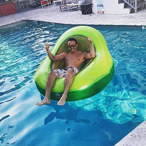 IKDWD Inflable Gigante Aguacate Piscina De Flotación del Flotador De La Silla del Ocio del Verano del Salón Party Los Juguetes De Paseo Swim Adultos Niños Green-160 * 125 * 36CM