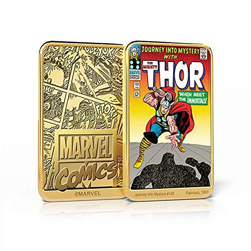 IMPACTO COLECCIONABLES Marvel Comics Colección Completa Thor, 6 Lingotes bañados en Oro 24 Quilates