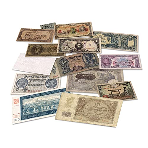 IMPACTO COLECCIONABLES Segunda Guerra Mundial - 14 Billetes Originales 1939-1945