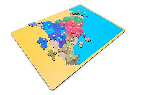 International Montessori Institute - Mapa Puzzle De Cataluña en Madera