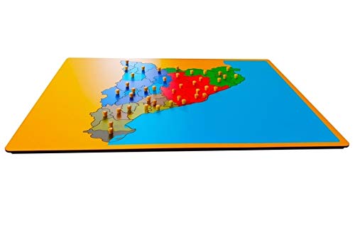 International Montessori Institute - Mapa Puzzle De Cataluña en Madera