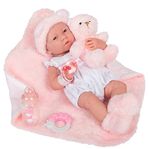 JC TOYS-La Newborn Muñeco bebé, Color Rosa (18061)