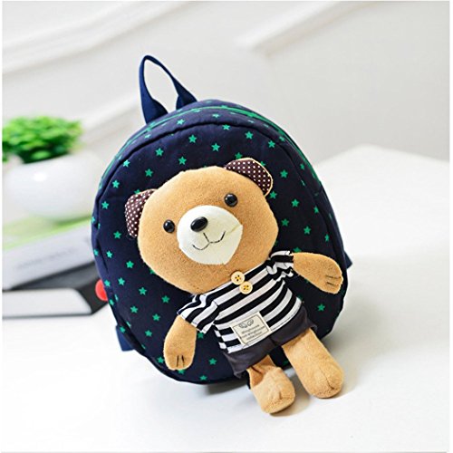 JMAHM Mochila de bebé Mochila Desmontable del Oso de la Historieta Mochila Anti-perdida para niños 1-3 años