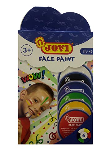 Jovi- Set 6 tarros Maquillaje 8 ml-6 Colores, Multicolor, 6 Unidad (Paquete de 1) (171)