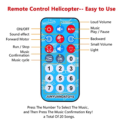 Juego Aviones de Control Remoto, Juguete de Helicóptero Rescate, Avion de Coche Educativos con Ruedas Inercia, Vehículos de Aviones con Luces LED y Música para niños de 3 4 5 6 7 8 años (Rosso)