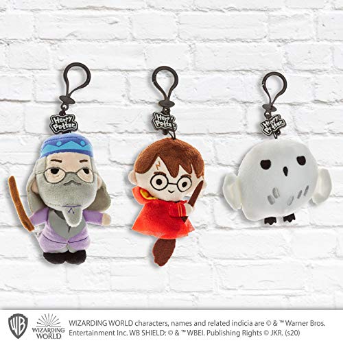 Juego de llaveros de Peluche de Harry Potter - 3 Figuras Lavables de poliéster - Regalos, Accesorios y coleccionables de Harry Potter de PMI, 11.5 cm. (C)