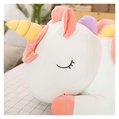 Juguete de peluche INS Red Red Fantasy Twin Star Unicorn Peluche Muñeca Muñeca Muñeca Potro Muñeca Muñeca Bebé Confort Almohada para dormir regalo de cumpleaños ( Color : White , Height : 130cm )