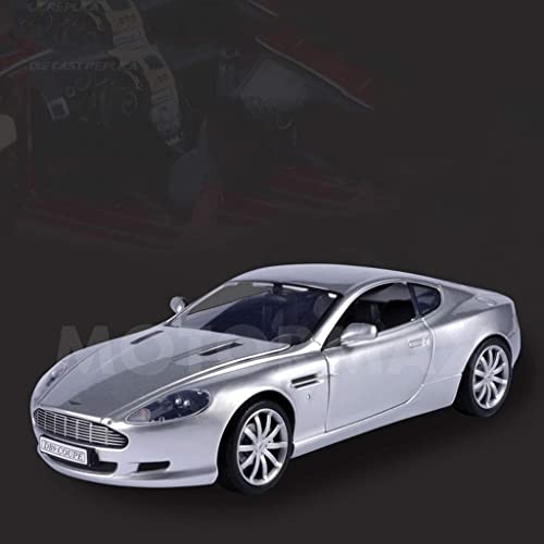 Juguetes educativos de control remoto para coche, modelo de coche 1:18, Aston Martin Db9, juguete de aleación para niños, modelo de decoración de accesorios para coche, modelo (color: plata)