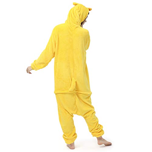 Katara- Pijamas Enteros Diferentes Animales y Tamaños, Adultos Unisex, Color Pato Amarillo, Talla 145-155cm (1744)