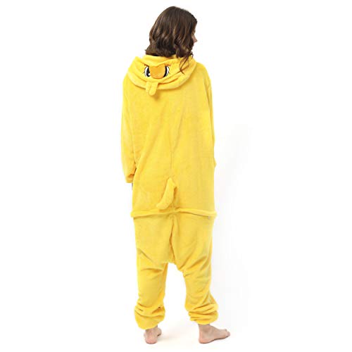 Katara- Pijamas Enteros Diferentes Animales y Tamaños, Adultos Unisex, Color Pato Amarillo, Talla 145-155cm (1744)