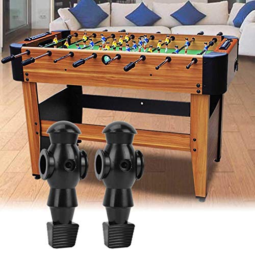 Keenso Table Football Player, 2 uds, Jugador de fútbol de Mesa, futbolín, máquina de fútbol, ​​muñecas de Repuesto para Juegos de Interior(Negro)