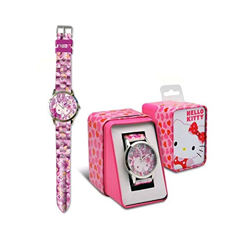 Kid Licensing- Reloj Cambio DIAL Hello Kitty Aprendizaje, Color (Multicolor) (HK50027)