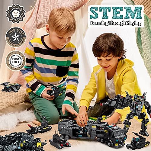 Kidpal Stem Juguetes de construcción para niños de 8 a 12 años, 51 en 1 Robot de Bloques de construcción de Aprendizaje Educativo, Juguetes para 6 7 8 9 10 11 12 años, Juego de construcción de 700PCS