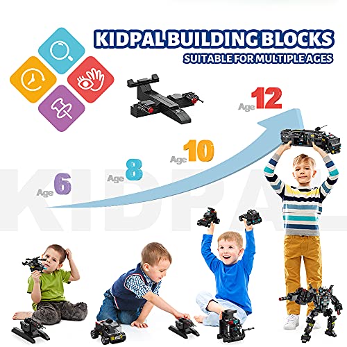 Kidpal Stem Juguetes de construcción para niños de 8 a 12 años, 51 en 1 Robot de Bloques de construcción de Aprendizaje Educativo, Juguetes para 6 7 8 9 10 11 12 años, Juego de construcción de 700PCS