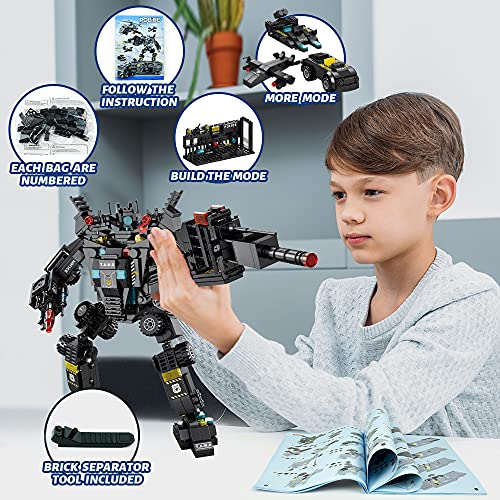 Kidpal Stem Juguetes de construcción para niños de 8 a 12 años, 51 en 1 Robot de Bloques de construcción de Aprendizaje Educativo, Juguetes para 6 7 8 9 10 11 12 años, Juego de construcción de 700PCS