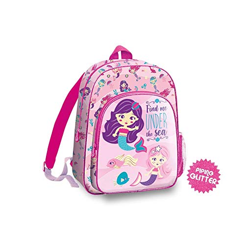 Kids 36Cm de Colección Sirenas Mochila Tiempo Libre y Sportwear Infantil, Juventud Unisex, Multicolor (Multicolor), 36 Cm