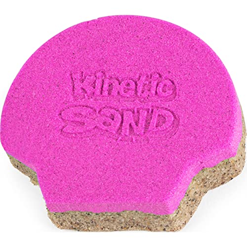 Kinetic Sand 6054245 - Contenedor de conchas marinas con arena de playa de color rosa neón de 127 g, para niños de 3 años en adelante, multicolor , color/modelo surtido