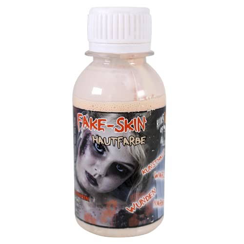 King of Halloween Leche de látex, Tonos de Piel, Piel Artificial, 100 ml, para Hacer heridas y Cicatrices-Zombie-Halloween-FX Maquillaje