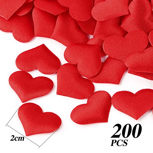 Kit de Decoración de San Valentín 20 Guirnaldas Colgantes con 10 Tarjetas 200 piezas Confeti de Corazón Roja Adorno Boda Fiesta San Valentín Cumpleaños Navidad Compromiso