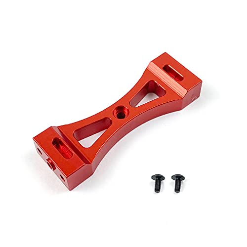 Kit de Soporte de Metal 1pcs for WPL B1 B14 B16 B24 C14 C24 B36 MN D90 D91 RC Partes de actualización de automóviles Centro de viga Accesorios fijos (Color : Rojo)