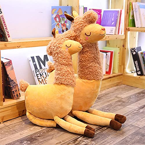 KXCAQ 55 cm-80 cm Gigante Encantador Camello del Desierto Animal de Peluche de Juguete Encantador decoración de la habitación de Peluche Juguete para niños niño niña cumpleaños 80 cm